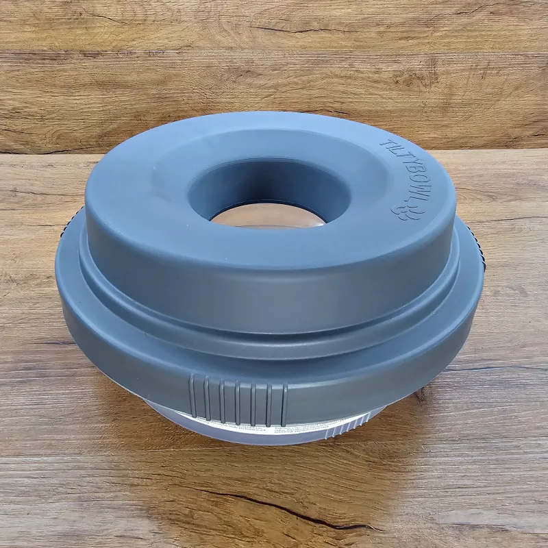 Leak-Proof Tilty Bowl XL Water Bowl in grey