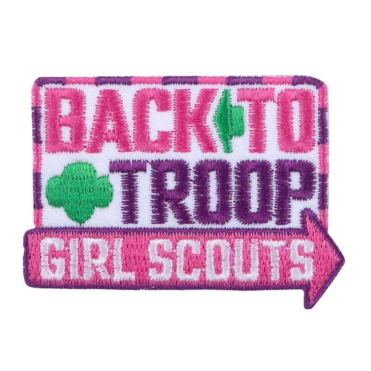 Back To Troop Arrows Iron-On Patch