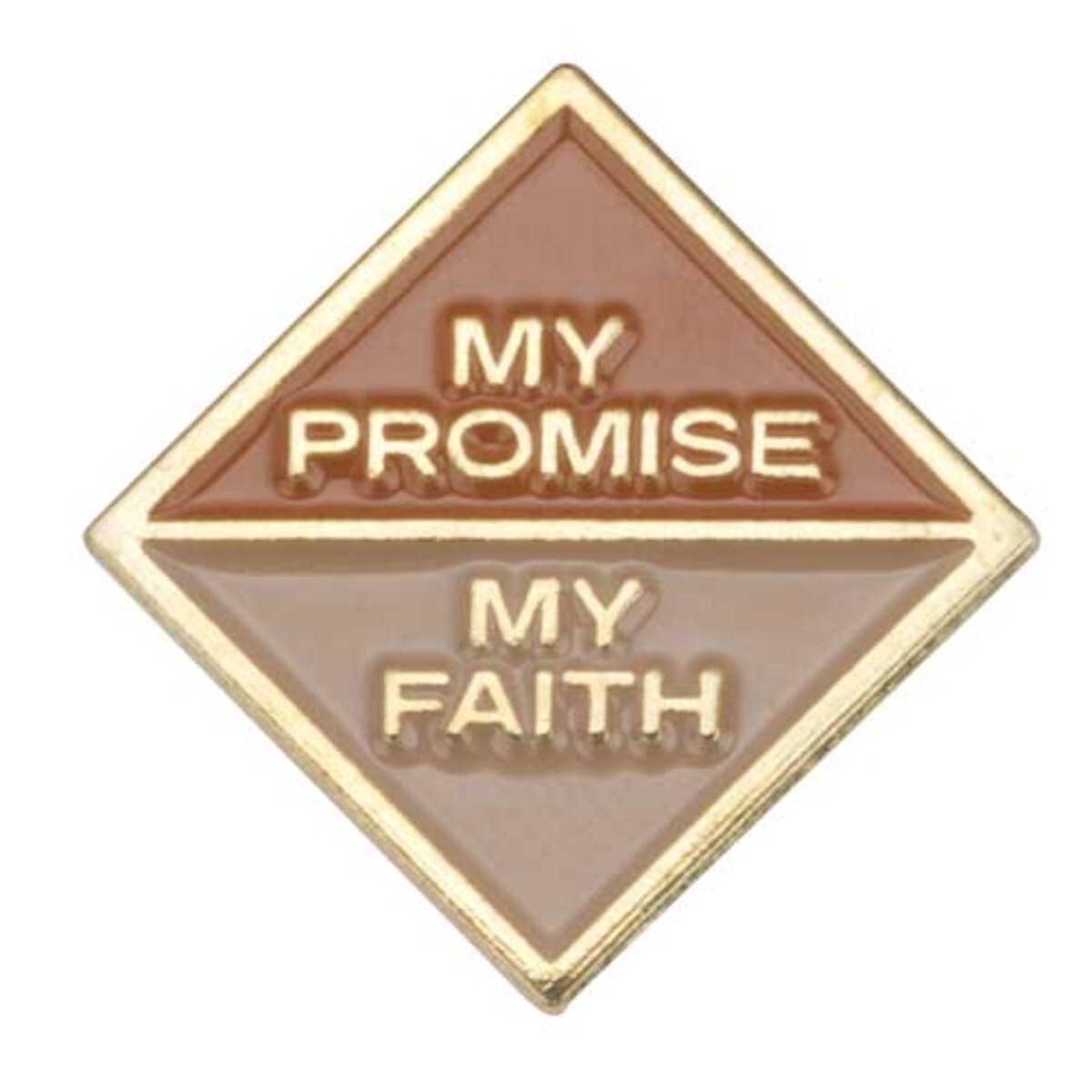 Brownie My Promise, My Faith Pin - Year 2