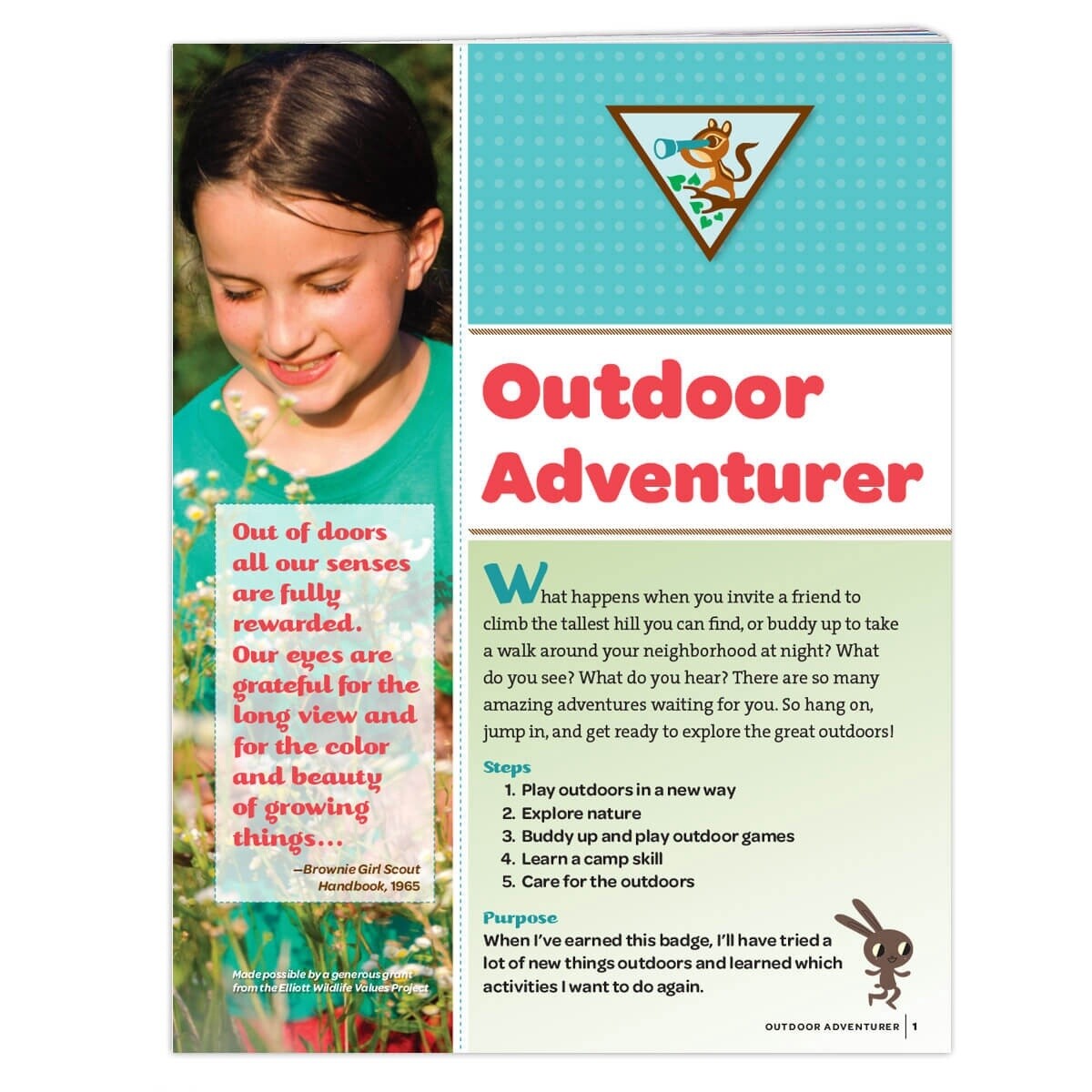 Brownie Outdoor Adventurer Badge Requirements