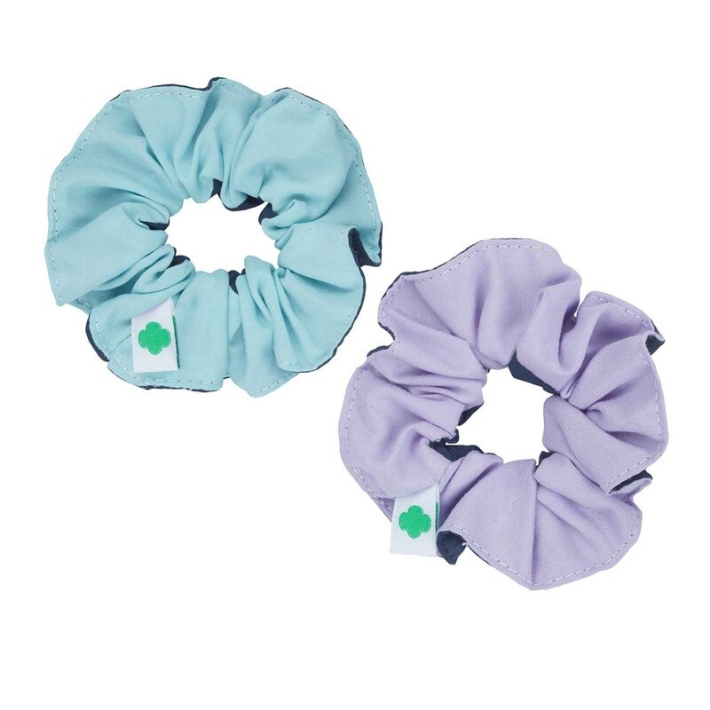 Cadette, Senior, Ambassador Two Tone Scrunchie Set