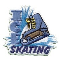 Ice Skating (Blue Skate) Patch