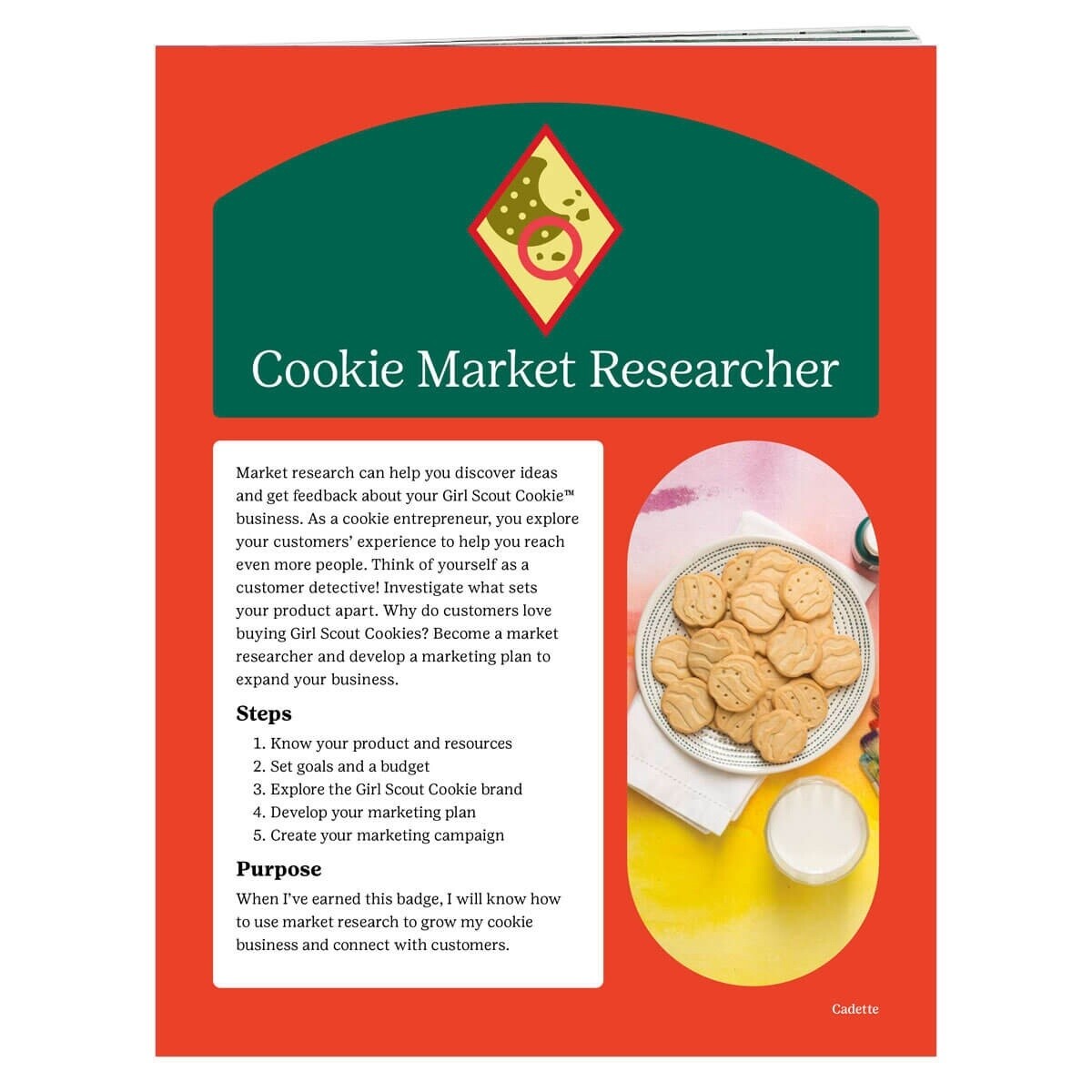 Cadette Cookie Market Researcher Badge Requirements