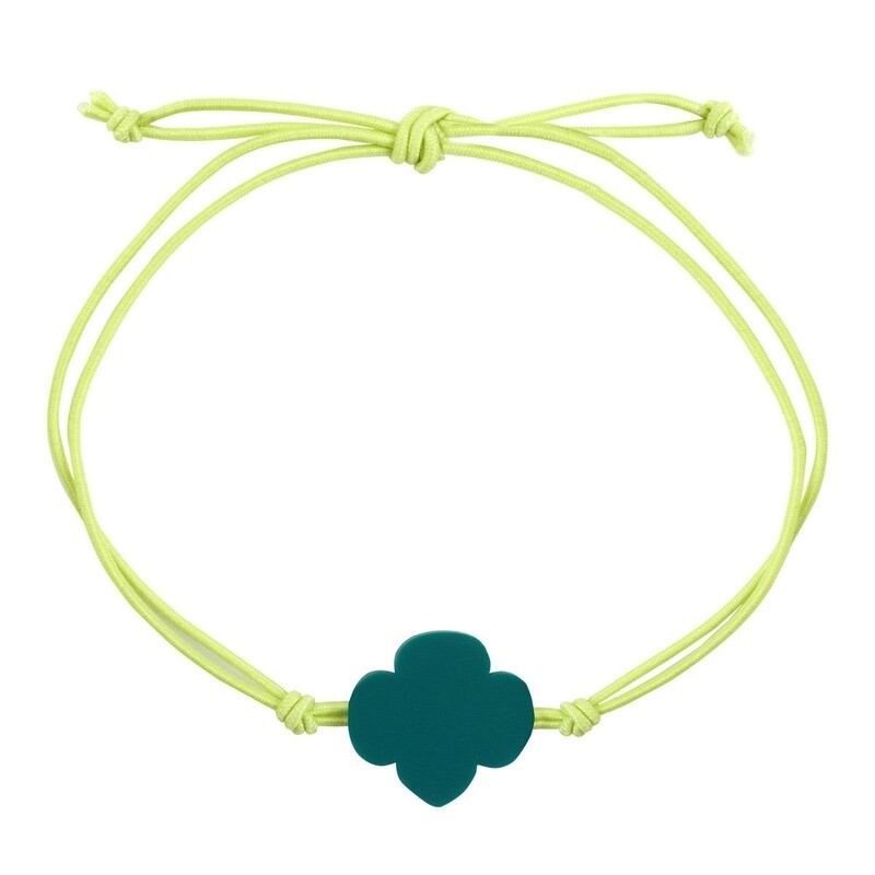 Trefoil Knotted Cord Bracelet