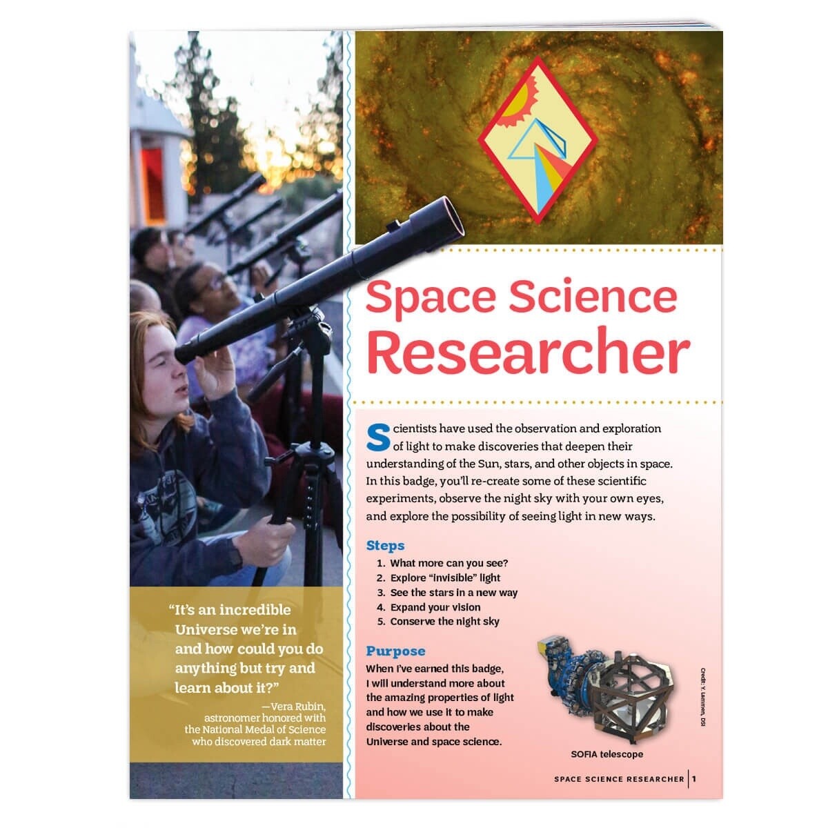 Cadette Space Science Researcher Badge Requirements