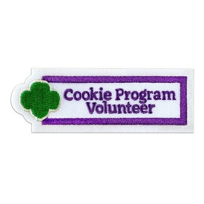 Cookie Program Volunteer Iron-On Patch
