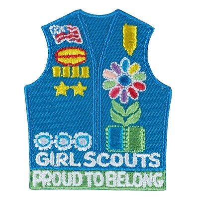 Daisy Vest With Insignia Iron-On Patch