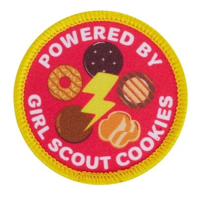 Powered By Girl Scout Cookies Sew-On Patch