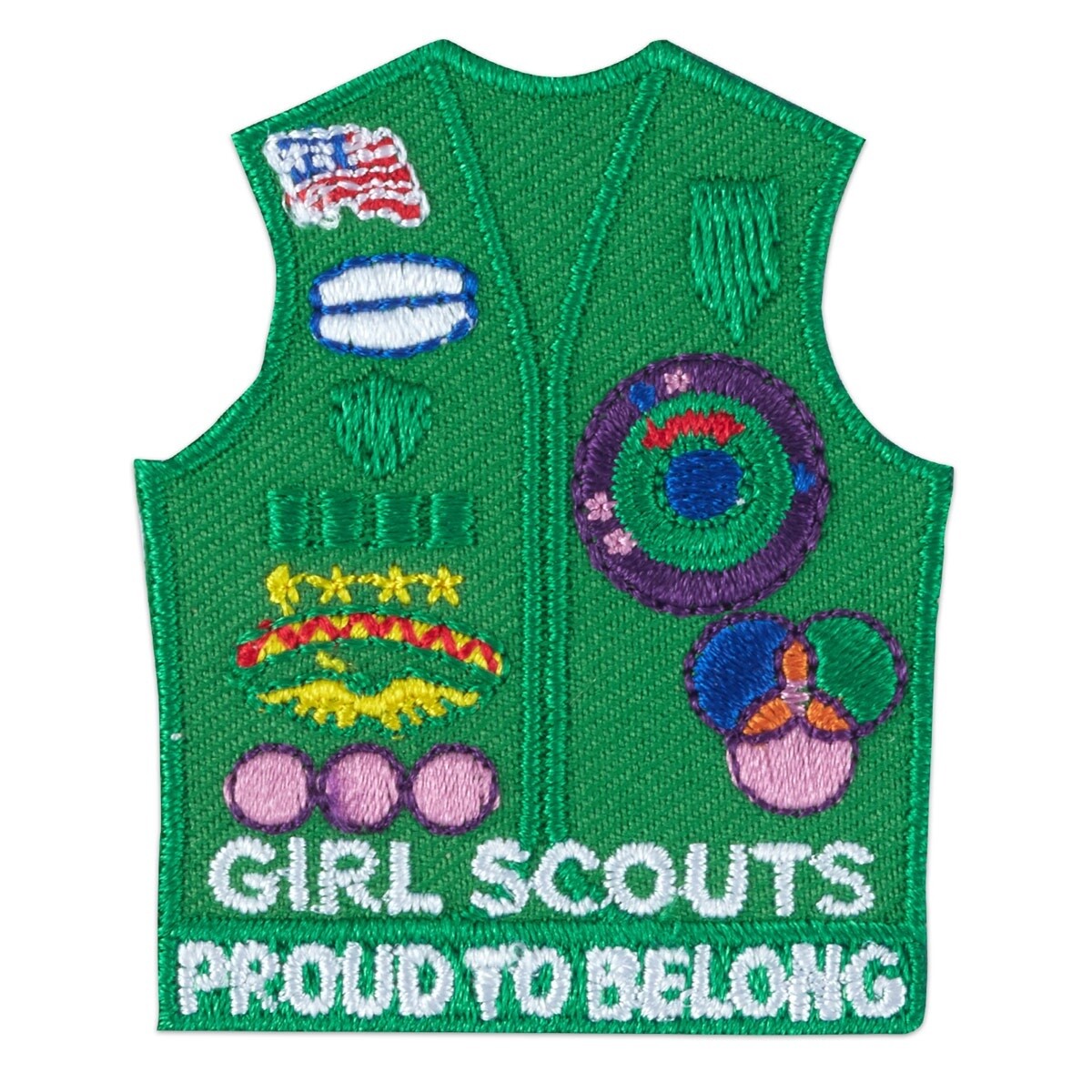 Junior Vest With Insignia Iron-On Patch