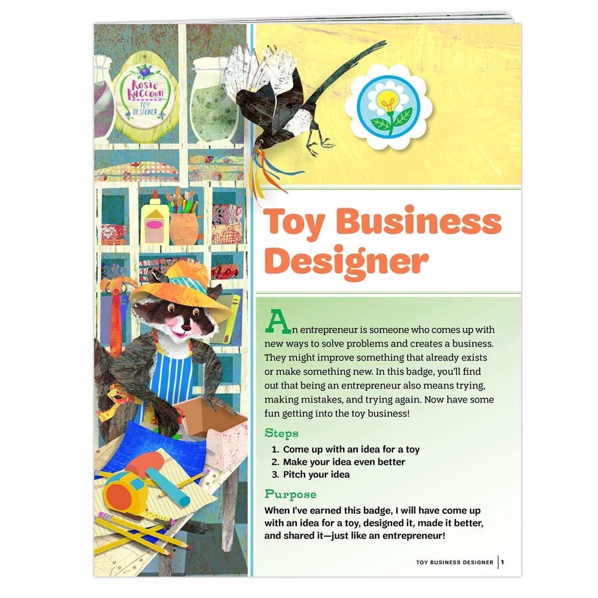 Daisy Toy Business Designer Badge Requirements
