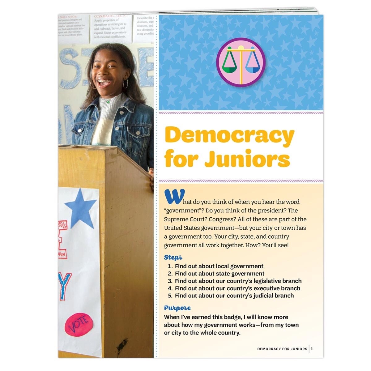 Democracy For Juniors Badge Requirements