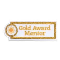 Gold Award Mentor Iron-On Patch