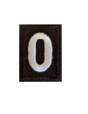 Girl Scout Brownie Troop Numeral, Number: 0