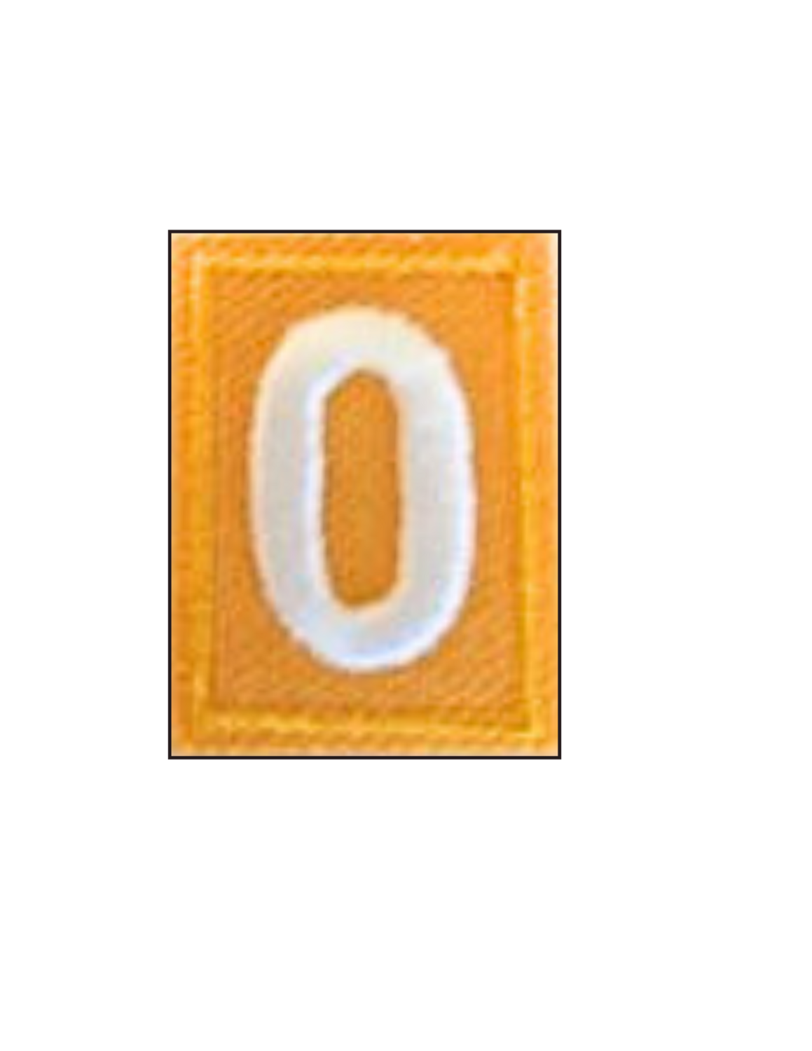 Girl Scout Daisy Troop Numeral, Number: 0