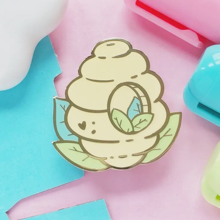 Chonky Bee Hive Enamel Pin