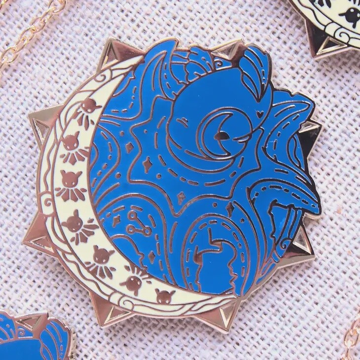 Star Chart Dumbo Octopus Enamel Pin