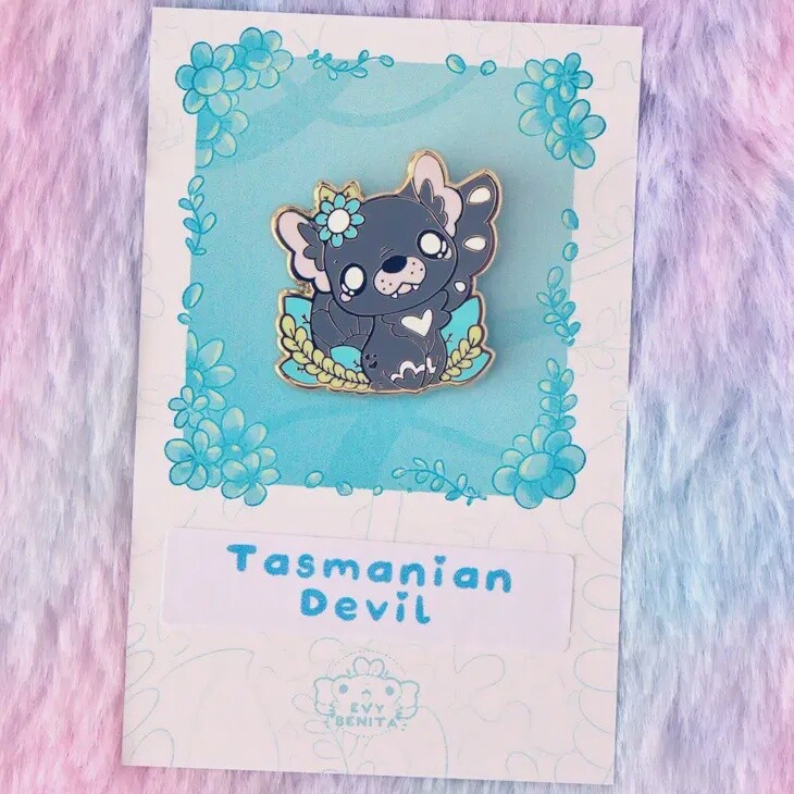 Cute Tasmanian Devil Enamel Pin