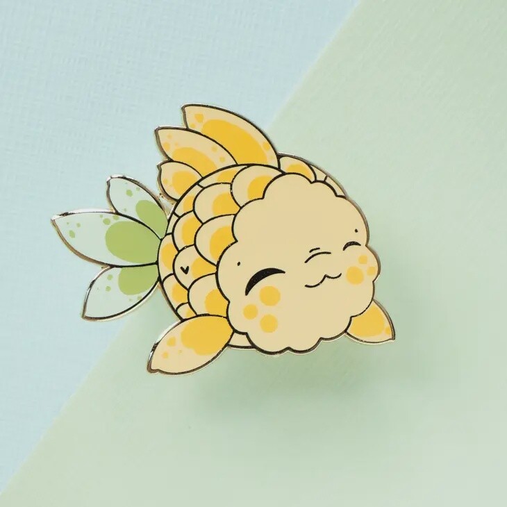 California Goldfields Fish Enamel Pin