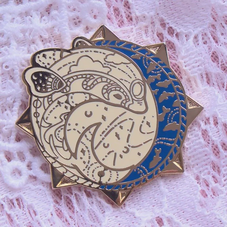Star Chart Māui Dolphin Enamel Pin