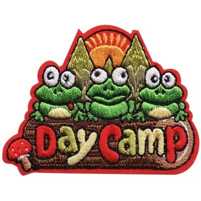 Frog on a Log Day Camp Patch