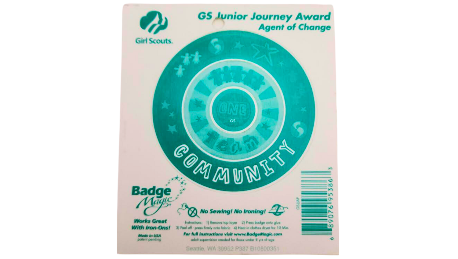 Badge Magic Girl Scout Junior Agent Change Journey Award