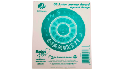 Badge Magic Girl Scout Junior Agent Change Journey Award