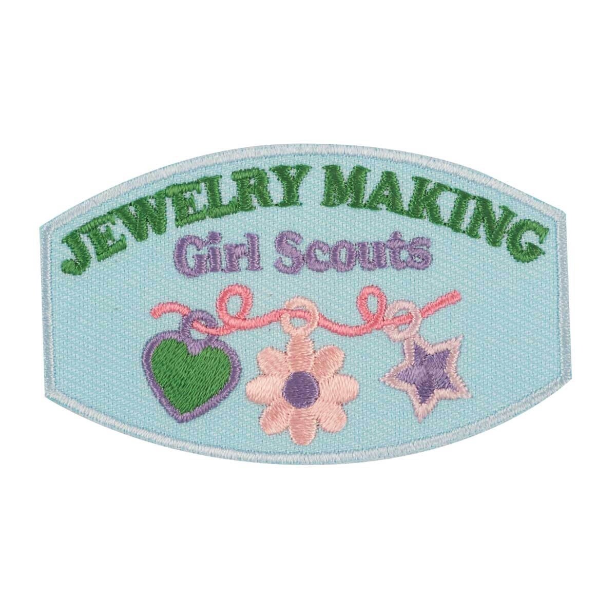 Jewelry Making Girl Scouts Iron-On Patch