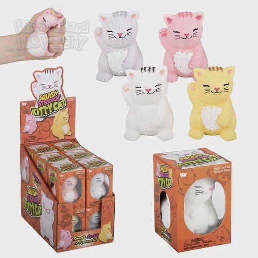 3&quot; Squish And Stretch Cat