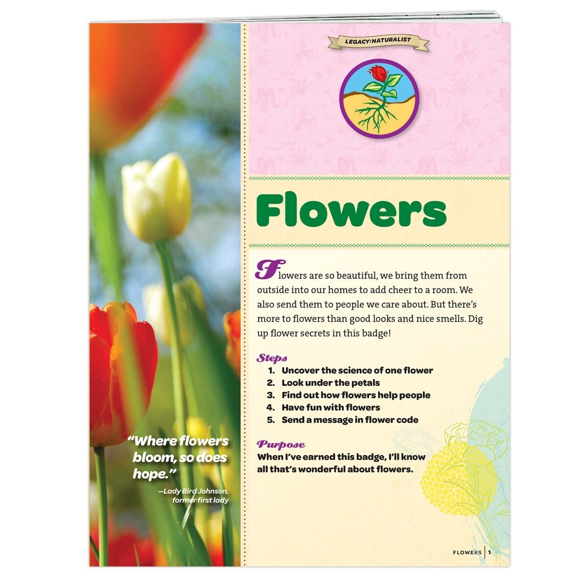 Junior Flowers Badge Requirements Pamphlet