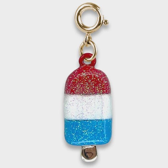 Gold Glitter Ice Pop Charm