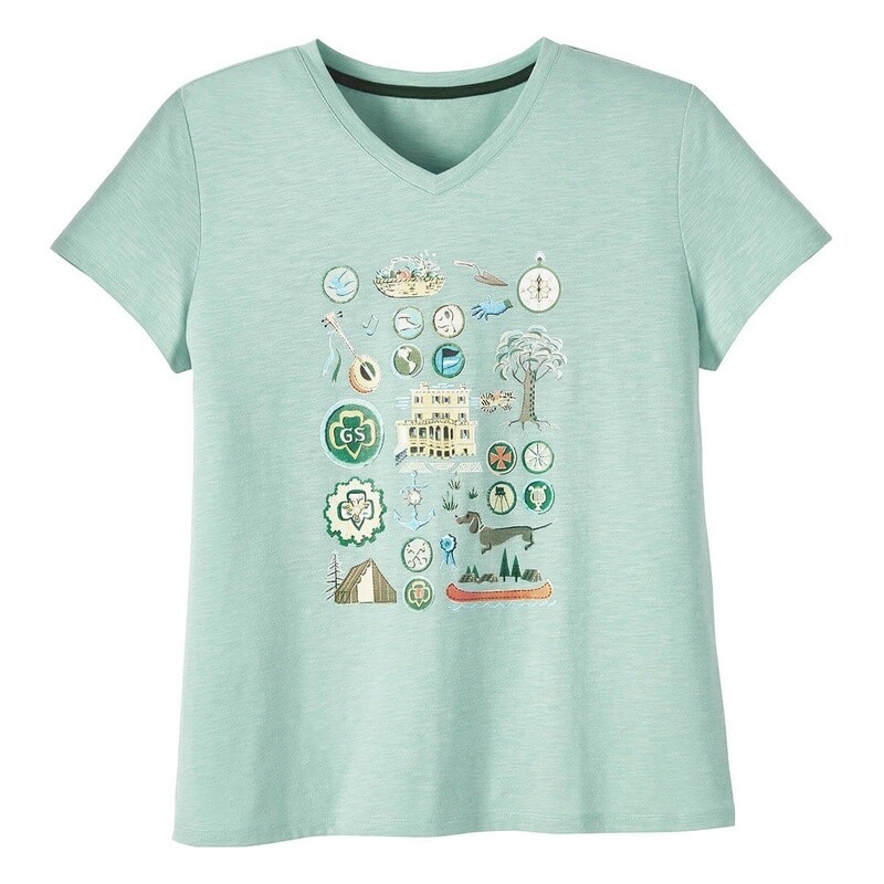 Archive Collage V-Neck T-Shirt