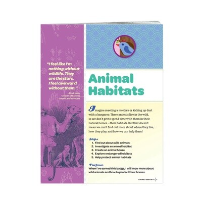 Used Junior Animal Habitats Badge Requirements