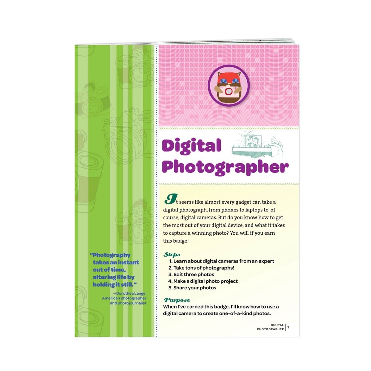 Junior Digital Photographer Badge Requirements