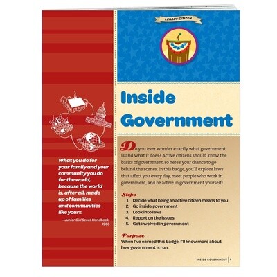 Junior Inside Government Badge Requirements Pamphlet