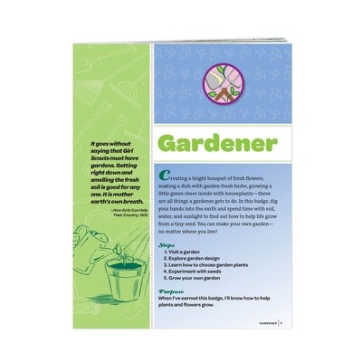 Junior Gardener Badge Requirements