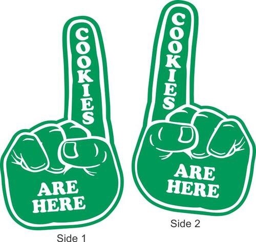Cookie Foam Finger