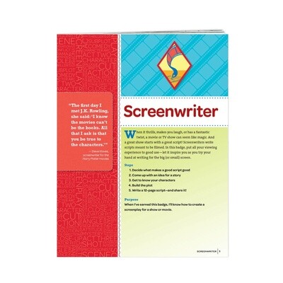 Cadette Screenwriter Badge Requirements