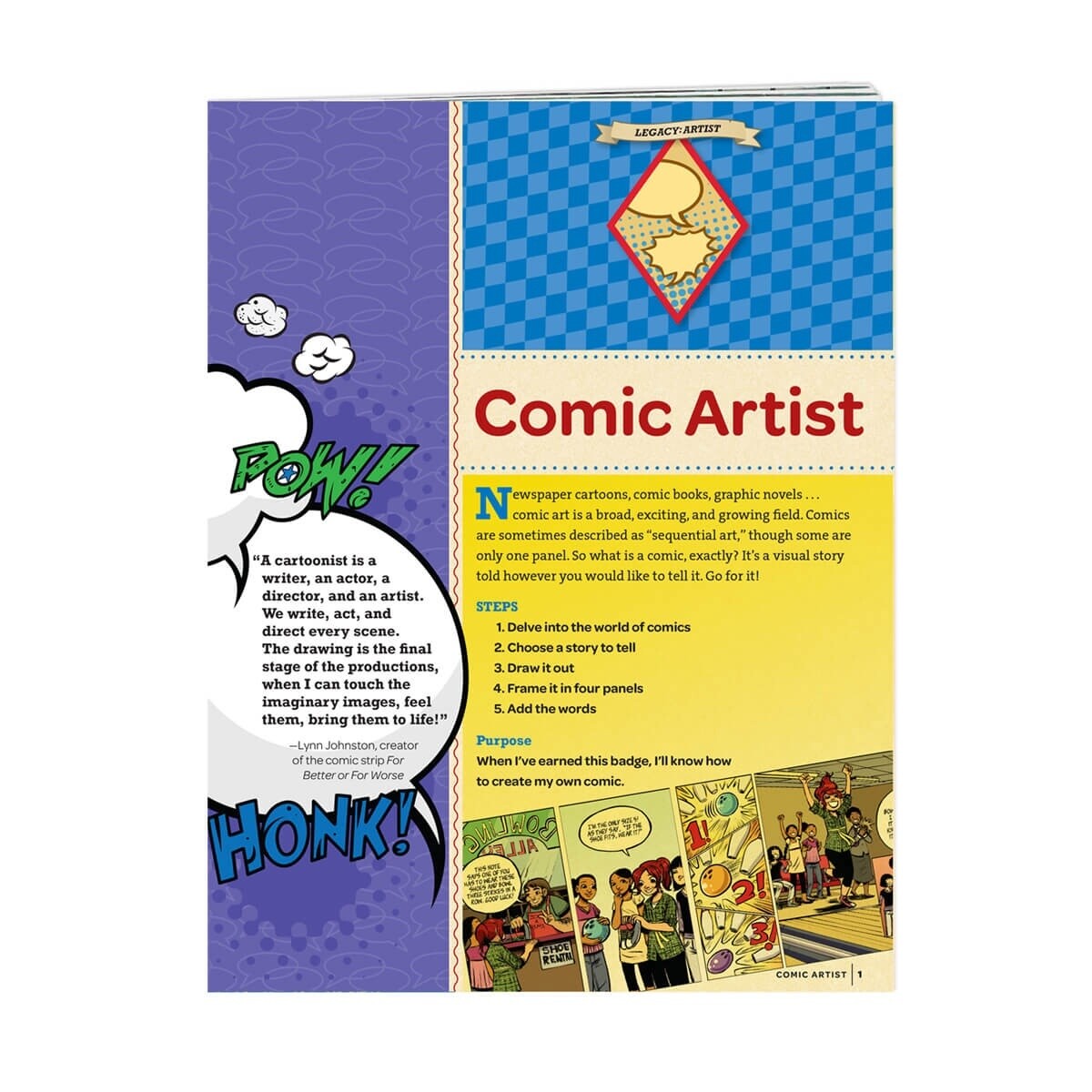 Cadette Comic Artist Badge Requirements