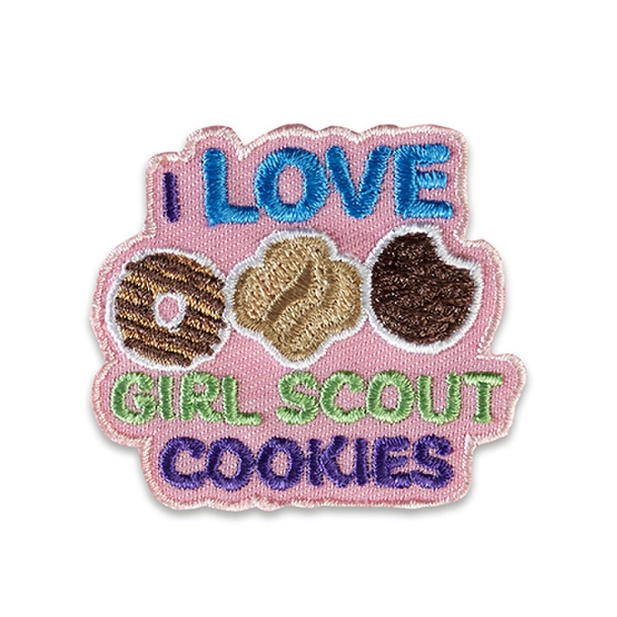 I Love Girl Scout Cookies Patch