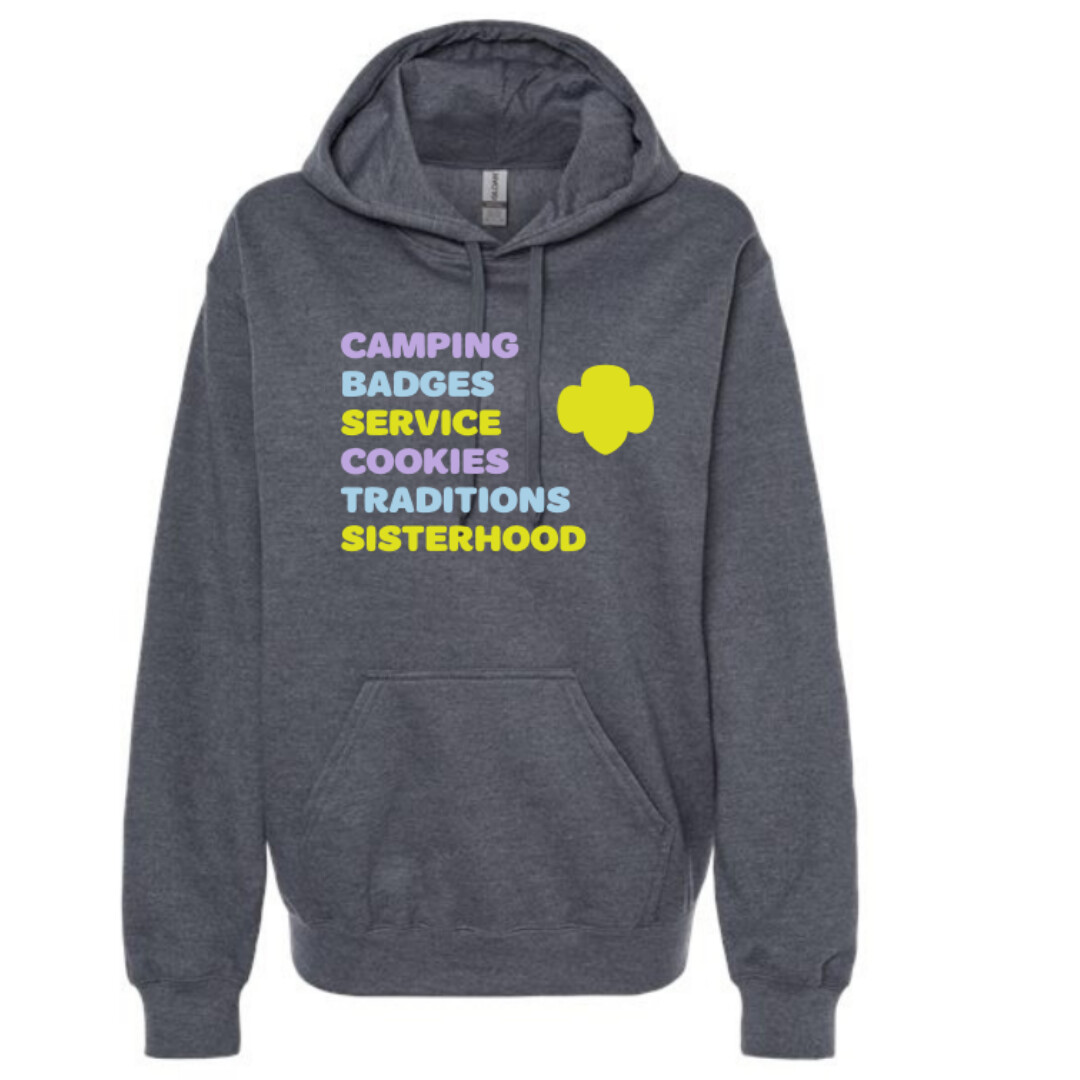 Girl Scout Themes 2024 Hoodie, Size: SM