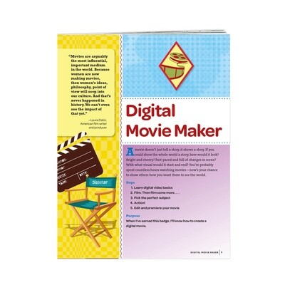 Used Cadette Digital Movie Maker Badge Requirements