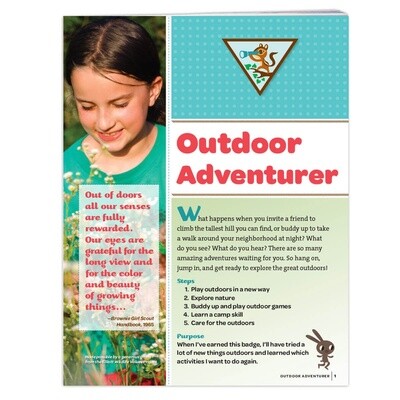 Used Brownie Outdoor Adventurer Badge Requirements