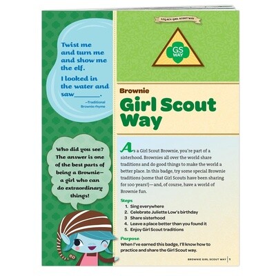 Used Brownie Girl Scout Way Badge Requirements