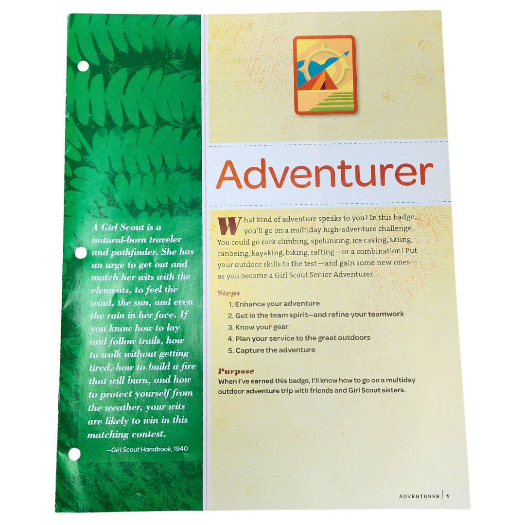 Used Senior Adventurer Badge Requirements