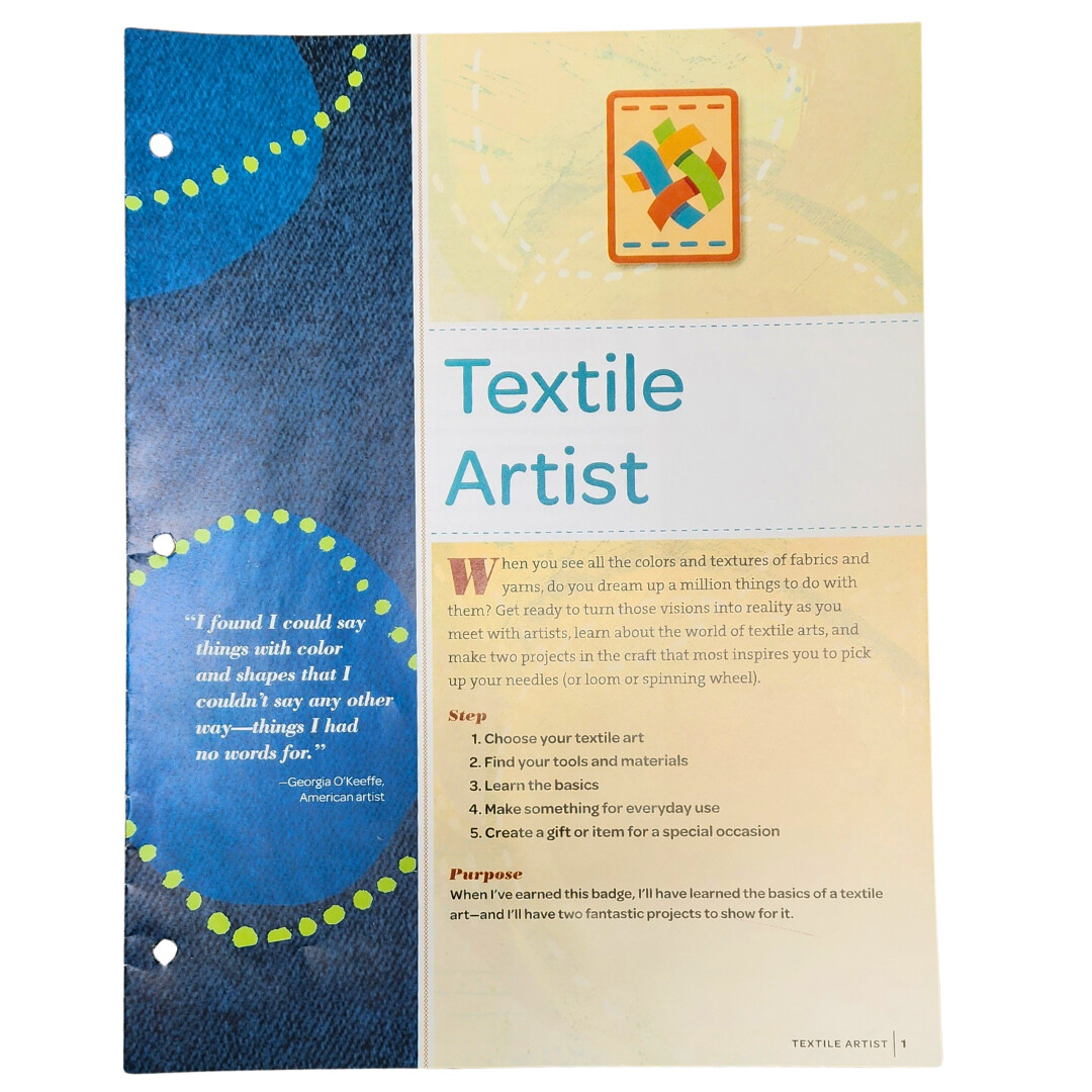 Used Senior Textile Artist Badge Requirements