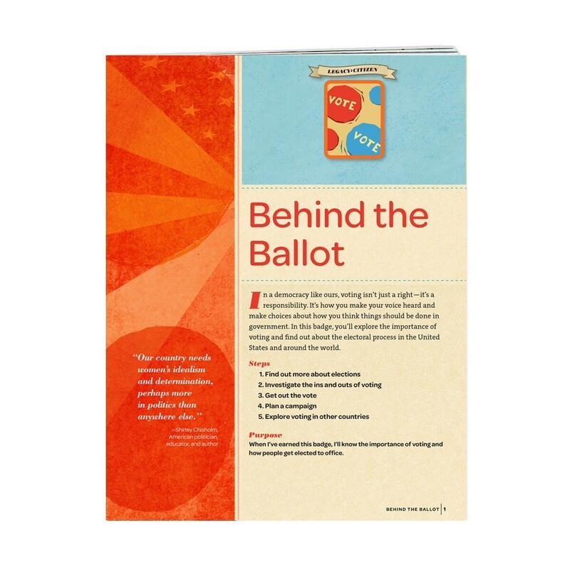 Used Senior Behind The Ballot Badge Requirements