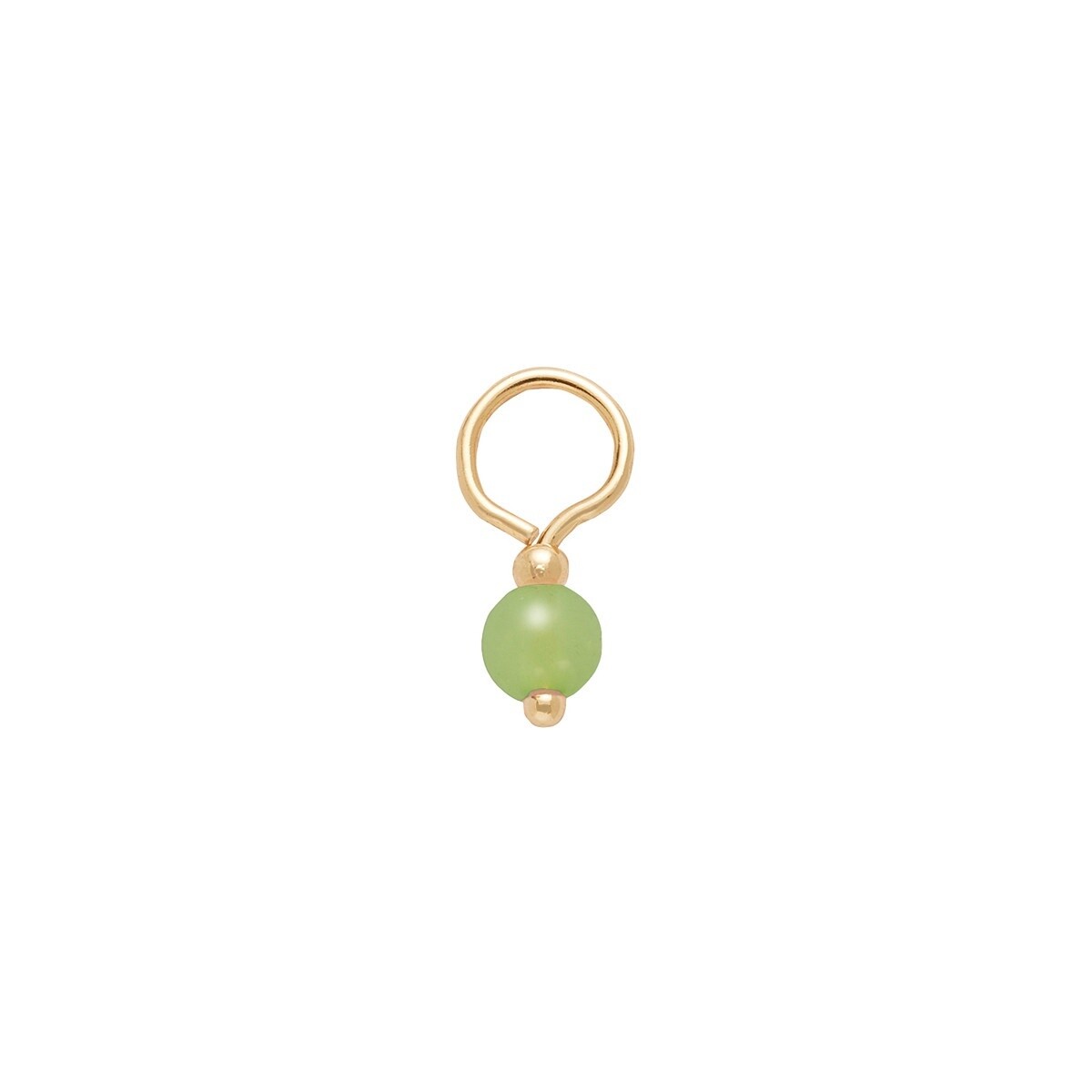 Girl Scout Charming Jewelry Collection August Birthstone Bead Charm — Goldtone
