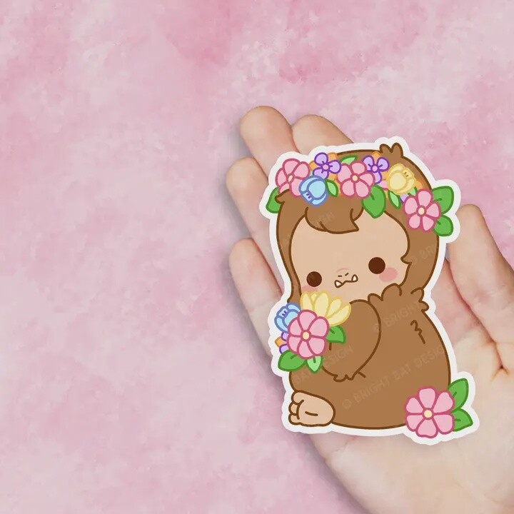 Big Foot Bouquet Vinyl Sticker