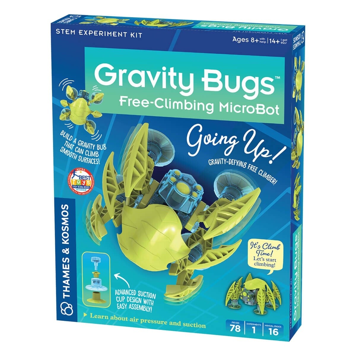 Gravity Bugs: Free-Climbing Microbot