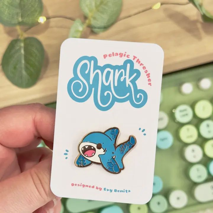 Thresher Shark Hard Enamel Pin